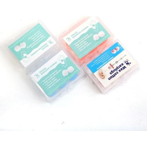 5box Anti-noise Ear Plugs Swimming Earplugs Earmuff New Waterproof Silicone Soft Water Sports Earplugs Showering Protective