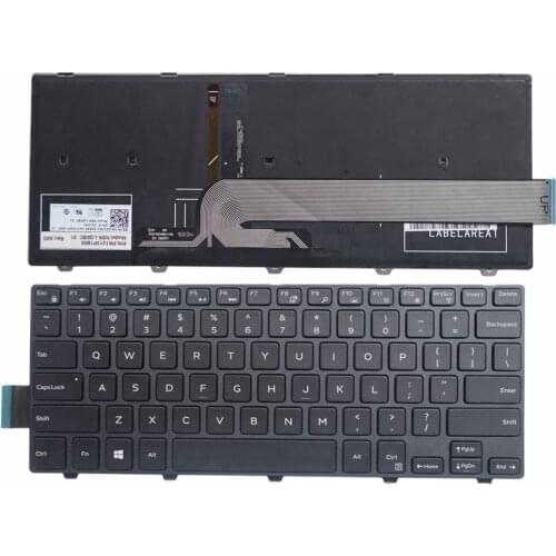 English New Laptop Keyboard for DELL Inspiron 14-3000 Serie 3441 3442 3443 3451 3452 3458 3459 5447 14-3450 3470 3460 3480 5448