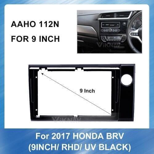 Car Radio Fascia for HONDA BRV 2017(RHD) Dashboard Refitting Installation Trim Kit Frame Stereo Panel Car Accessories Face Plate