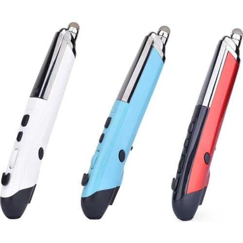 PR-08 2.4GHz Wireless USB Optical Presenter Pen Mouse Adjustable 1600DPI 6 Keys Mice for Tablet Laptop PC Desktop Smart TV Box