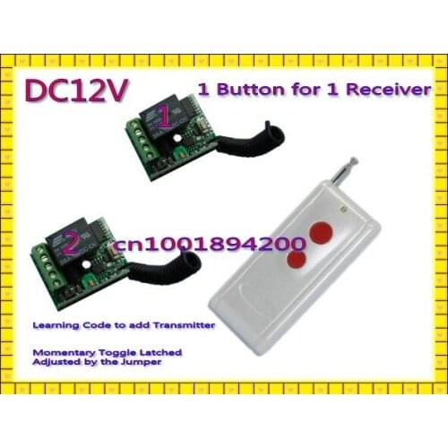 1000M RF Wireless Remote Controller Receiver Transmitter 12V Wireless Switch Mini M4/T4/L4 adjusted add controller freely