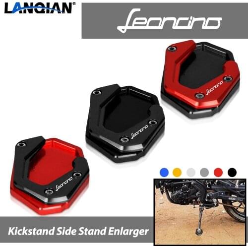 For BENELLI leoncino 250 500 leoncino250 leoncino500 BJ BN 250 300 302 Motorcycle Foot Side Stand Pad Plate Kickstand Enlarger