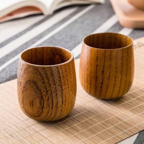 Handmade Natural Jujube Wood Cup Handmade Wooden Tea Cup Mug Breakfast Milk Coffee Cup Gifts For Friends LC