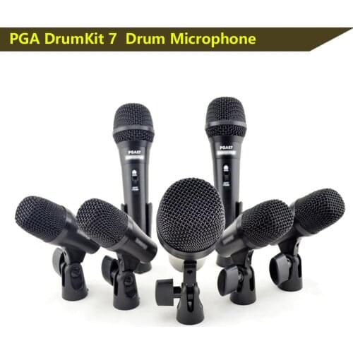 PGA DrumKit7 drum kit microphone dynamic wired microphone drumkit microphone , PGA52 x 1 , PGA56 x 4 , PGA57 x 2