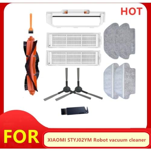 Main Brush Side Brush Mop Filter For XIAOMI MIJIA Robot Vacuum Cleaner STYJ02YM Main brush cover Replacement of Spare Parts