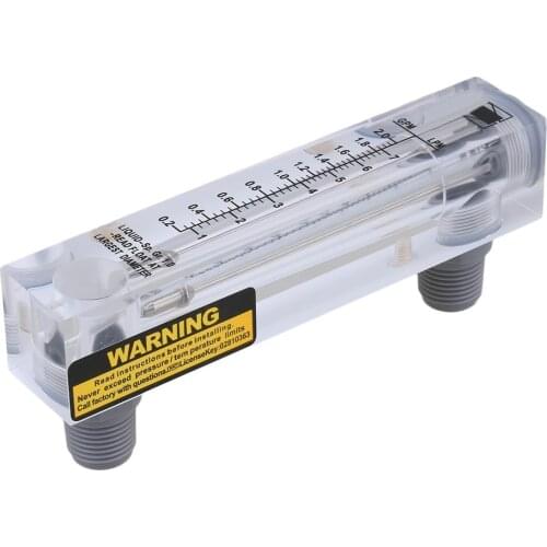 LZM-15 0.2-2GPM/1-7LPM Panel Type Water Flowmeter Measurement Tool