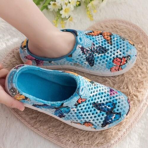 ZEEKSON Large Size Go Out Lightweight Womens Cotton Slippers Butterfly New Slippers Comfortable Creative Hole Cotton Shoes