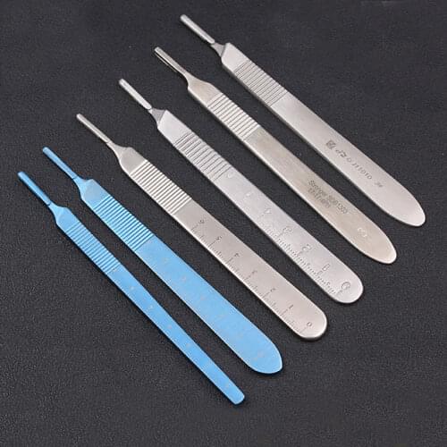 Stainless steel surgical knife blade foil knife handle Toolholder shank repair knife 3# 4