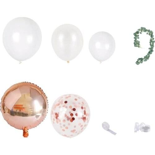 Best Rose Gold Balloon Garland Kit White Latex Baby Shower Wedding Party Decor