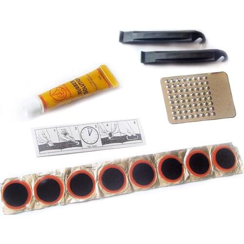 Bicycle Repair Tool Set Bike Tire Repair Kit Portable Accessories bike Repair Kits Tire Tyre Tube Rubber Puncture Patches Set