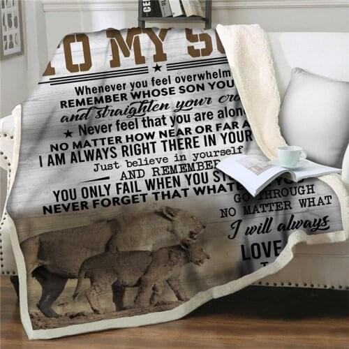 Premium Blanket to My Daughter Son Durable High Quality Comfortable for Home Textile bedding Dreamlike Express love Gift Blanket