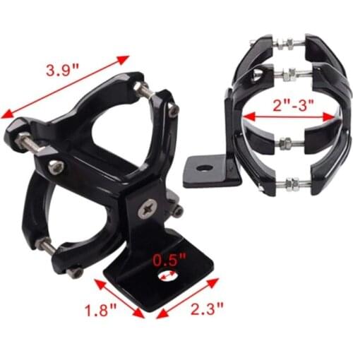 Adjustable Led Bar Work Lights Holder X-Clamp Mounting Bracket for 2-3 Inch Tube Bumper Roll Bar Clamp for Offroad ATV Tractor