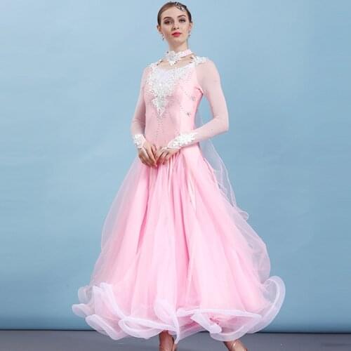 Standard ballroom dress women dance dresses girls ballroom competition dresses foxtrort waltz dance costumes dancing clothes