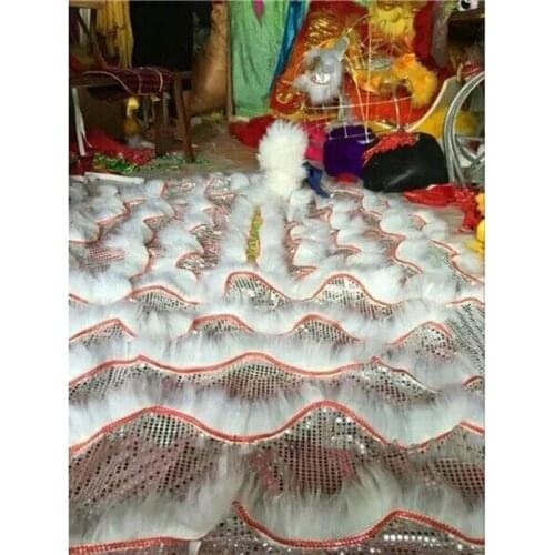 120'' Chinese Folk art Lion Dance mascot Costume wool Southern Lion just cloak Advertising Carnival Halloween Christmas Easter