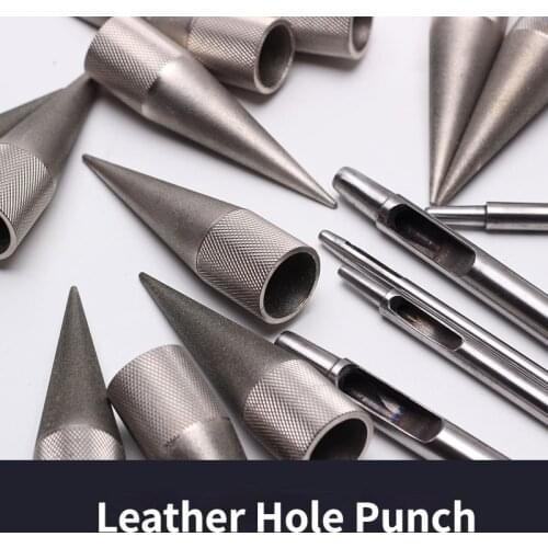 Round-hole Punch Sharpener Manual Blunt Cutting Punching Edge Sharp Leather Tool