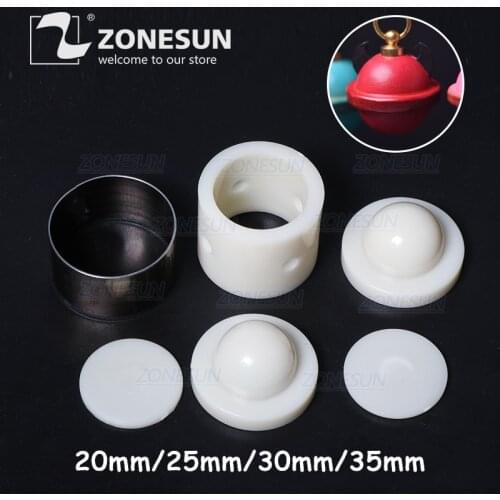 ZONESUN Plastic DIY Leather Bell Shaped Mold Handcraft Tools Moding Leather Punching Die Cuts Leathercraft Tool Sets