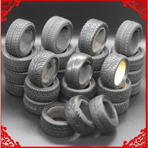 2/4 PCS Kyosho Natural Rubber Tire+ Sponge liner/wheel rim For Rc Hobby Car Himoto 1:10 On Road Racing Car HSP HPI Redcat 02116