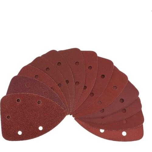 30Pcs 90*140 5 holes Self-adhesive Sander sandpaper Hook ring Mill Sand Sheet disc Abrasive Used for Polishing tool40-1000