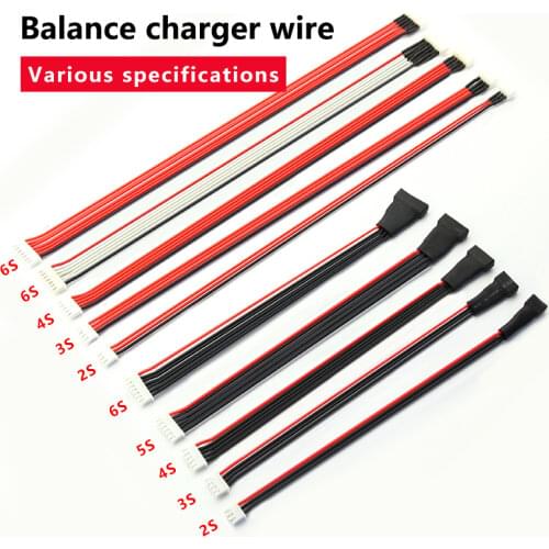 5pcs/lot 2S 3S 4S 5S 6S Lipo Balance Wire Extension Charged Cable JST-XH 2S 3S 4S 6S 20cm 22AWG Lead Cord for RC Battery charger