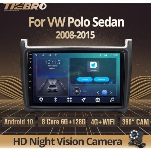 2DIN Android 10 Car Radio For VW Polo Sedan 2008-2015 GPS Navigation Stereo Receiver Auto Radio DSP Car Receiver NO 2DIN DVD IGO