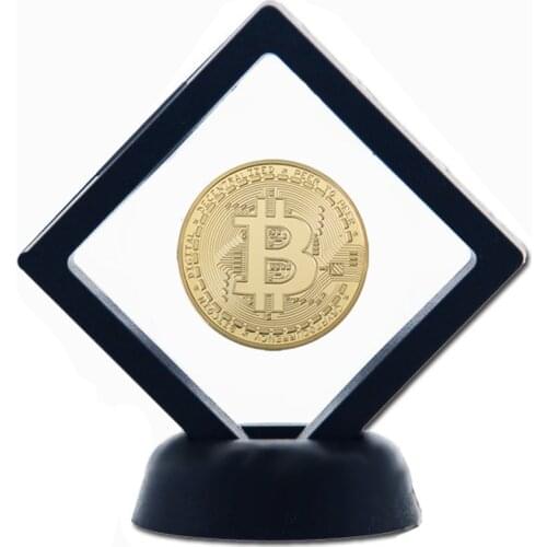 United States Bitcoin Gold Coin Art Collection Gift commemorative US CoinMetal Antique Imitation W/ Plastic Frame