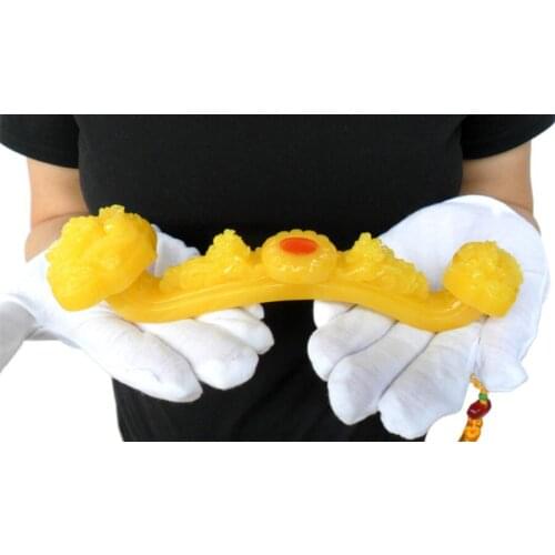 Blessing Jade assume Success Imitation yellow Topaz Gifts Modern Point Home Handicraft craft decorations cculpture statue