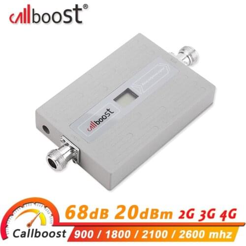 Callboost gsm 900 1800 2100 signal amplifier gsm cellular amplifier 2g 3g 4g repeater 4g LTE 2600 cellular mobile signal booster