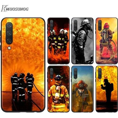 FirefighTer Heroes For Huawei Nova 7SE 5G 7I 6SE 5T 5E 5I 5Z 5 4E 4 3I 3E 3 2I 2 Lite 2 Pro 2017 Black Phone Case