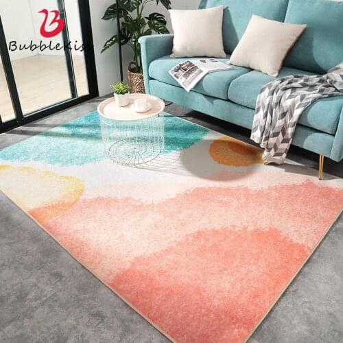 Bubble Kiss Color Carpets For Living Room Abstract Girls Bedroom Bedside Home Decoration Floor Mat Soft Coffee Table Large Rug