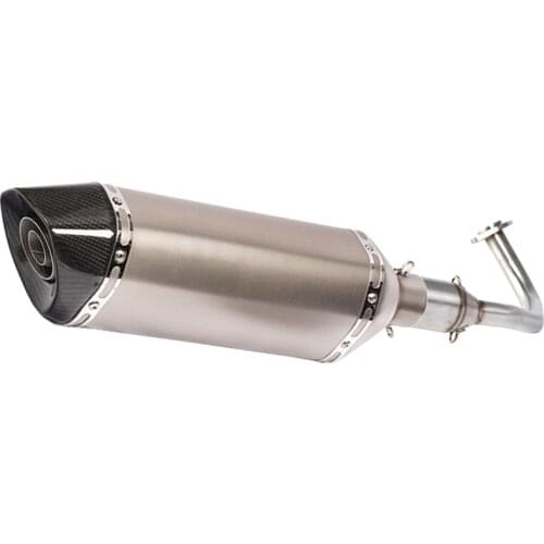 For Honda PCX 125 150 Full Exhaust System Slip On Motorbike Link Tube Hearders Muffler Pipe DB Killer Escape Moto (2010-2016)