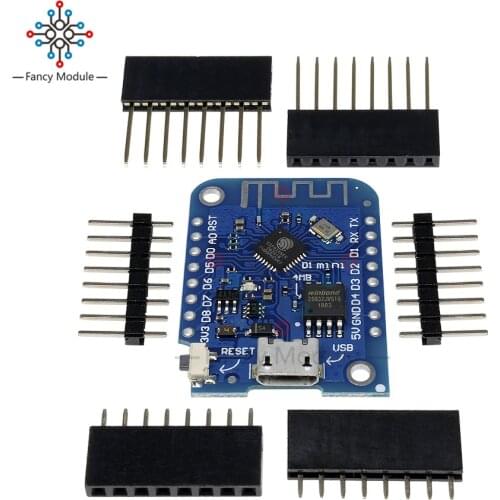 For WeMos D1 mini V3.0.0 WIFI Internet of Things Development Board Wireless ESP8266 CH340 4MB For Arduino Nodemcu V2 MicroPython