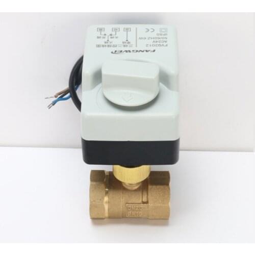 DN32 DN40 AC220V self integrated electric ball valve switch three wire two control electric valve female thread 2 way valve