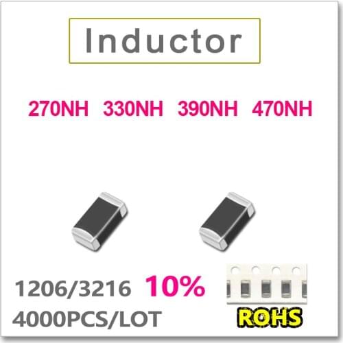 JASNPROSMA 1206 3216 4000PCS SMD Multilayer low Frequency Inductor 10% 270NH 330NH 390NH 470NH SMD New high quality