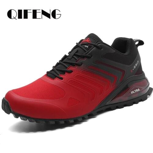 Hight Quality Mens Popular Casual Shoes Black Mesh Footwear Summer Red Sneakers Breathable Fashion Outdoor Run Gym Shoes Boy
