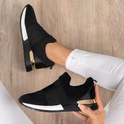 Woman Fashion Shoes Chunky Sneakers Women Casual Sport Shoes Flat Mesh Slip-On Ladies Vulcanize Shoes Female Tenis De Mujer