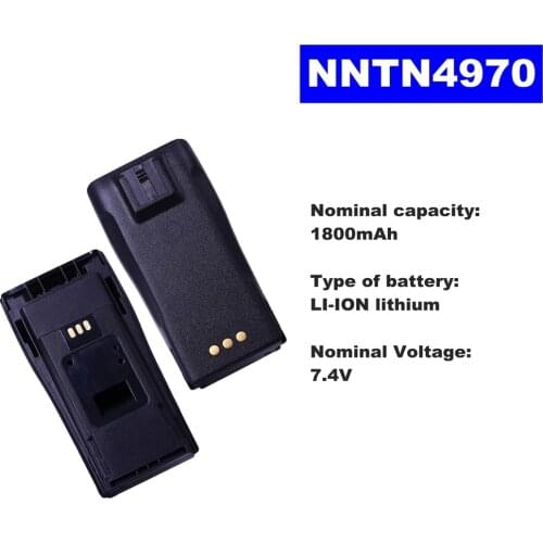 7.4V 1800mAh LI-ION Radio Battery NNTN4970 For Motorola Walkie Talkie GP3688 CP140/040/380/150/200 EP150/450 DP1400/3688