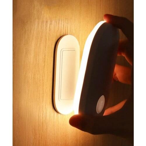 Magnetic Wall-mounted Human Body Induction Smart Eye Protection Night Light Rechargeable LED Wall Light Induction Aisle Light
