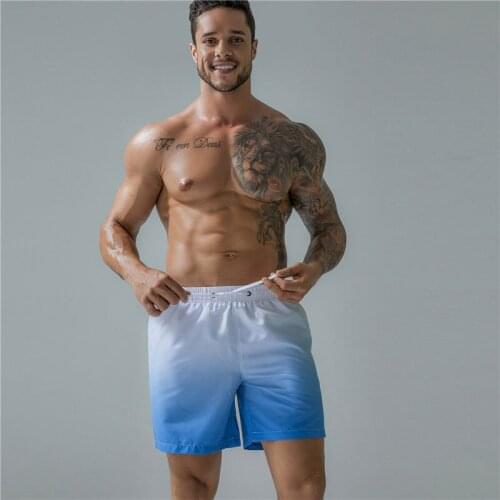 Mens Beach Shorts Summer Bermuda Surf Boardshorts Men Swimwear Man Running Sports Shorts
