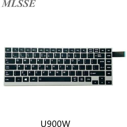 New Original Laptop Keyboard US For Toshiba W30 W30DT-A W30T U900W-T01S T09S W35T W35DT Silver Fast ship
