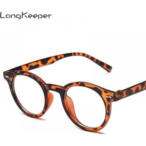 New Fashion Anti Blue Light Eyeglasses Women Men Computer Glasses Vintage Round Blue Light Blocking Clear Lens Spectacle Eyewear