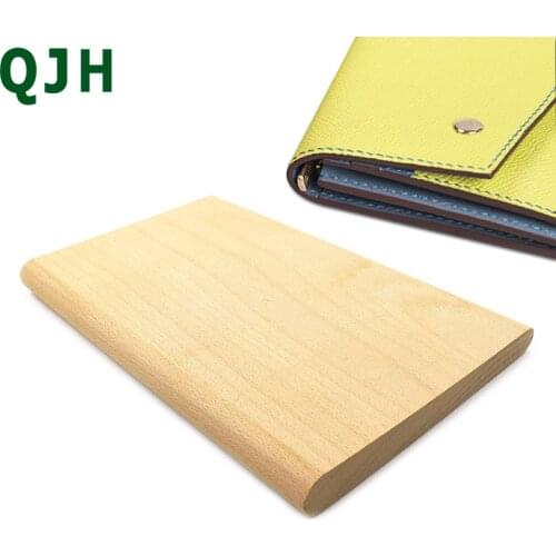 Profession Wallet handmade diy leather goods tools leather folding butt tool beech wood fold clutch leather making hobby