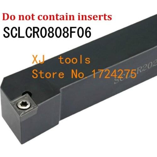 SCLCR0808F06 8*8mm Metal Lathe Cutting Tools Lathe Machine CNC Turning Tools External Turning Tool Holder S-Type SCLCR/L