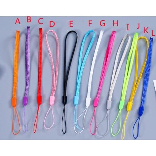 Mobile Phone Lanyard Water Cup Wrist Rope Nylon Pine Nut Rope Accessories Sling Short Lanyard 50 One Color