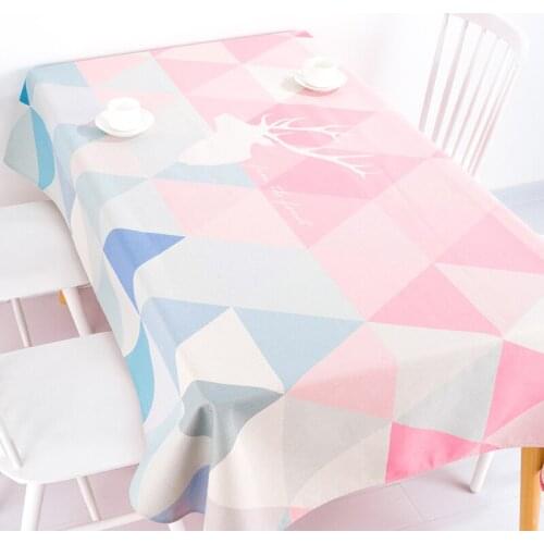 Nordic ins tablecloth fabric rectangular coffee table TV cabinet tablecloth waterproof modern minimalist cotton and linen