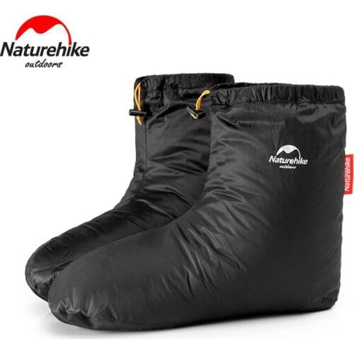 Naturehike Goose Down Slippers Camping Outdoor Unisex Warm Ultralight Sleeping Bag Accessories Sport Shoe Cover NH18S022-T