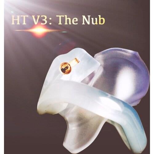 2019 New Male Penis Chastity Device - The V3 Nub Chastity Cage, Sissy BDSM Fetish Men V3 Plastic Cock Cage With 4 Cockrings