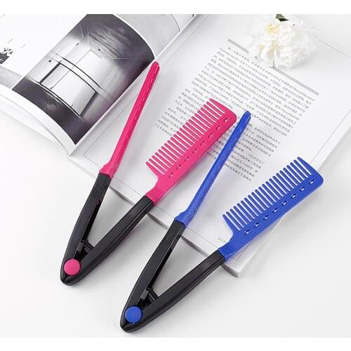 V Type Hair Combs Hair Straightener Comb Anti Static Folding Hair Brush DIY Salon Barber Hair Cutting Comb Hair Styling Tools