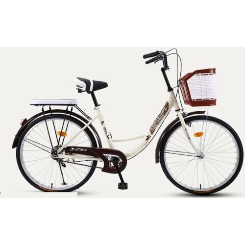 Bicycle 24 Inch Commuter City Bike Retro Lady Students grils Leisure Light Colorful Car 2019 New Safer