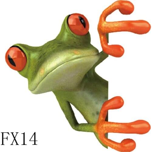 Funny Frog Toilet Sticker Green Frog Wall Stickers Waterproof Bathroom Wc Sticker Home Decor