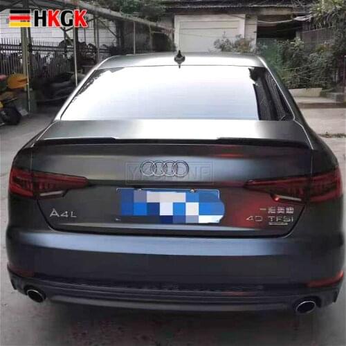 Carbon fiber wing for audi A4 B9 Rear lip rear spoiler 16 17 18 19 ABS high quality color spoiler A4 Four-door coupe tail fin